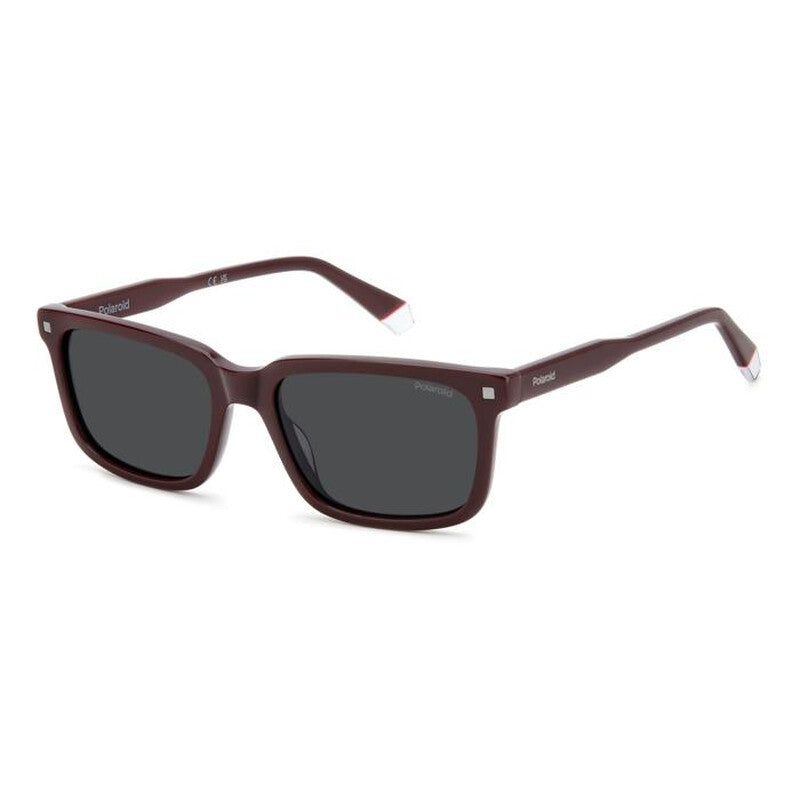 Polarized Grey Rectangular Men's Sunglasses