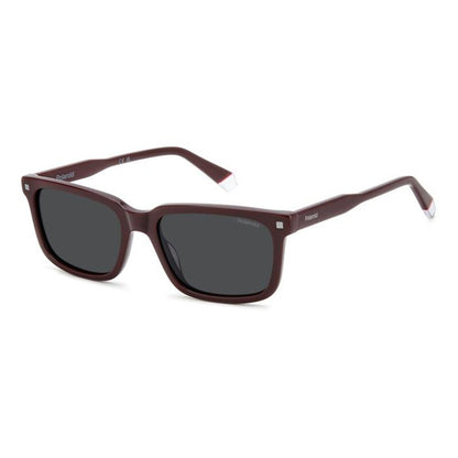 Polarized Grey Rectangular Men's Sunglasses