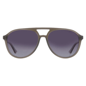 Polarized Grey Shaded Pilot Men's Sunglasses