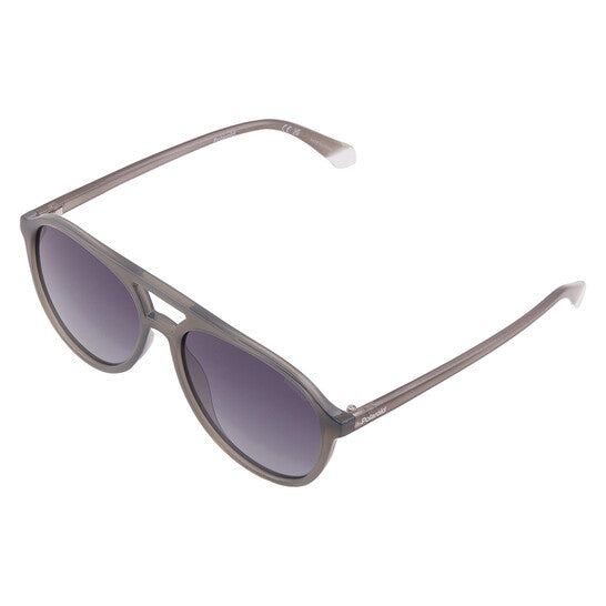 Polarized Grey Shaded Pilot Men's Sunglasses