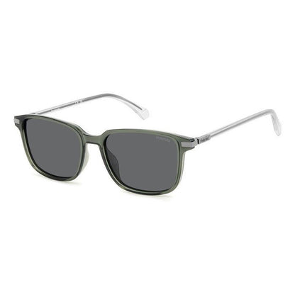 Polarized Grey Square Men's Sunglasses