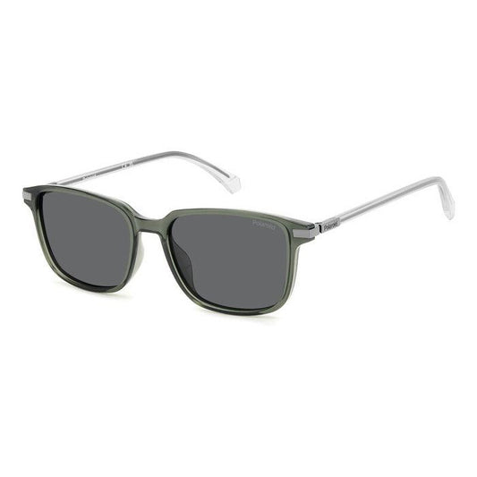Polarized Grey Square Men's Sunglasses