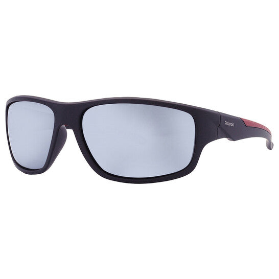 Polarized Grey Wrap Men's Sunglasses