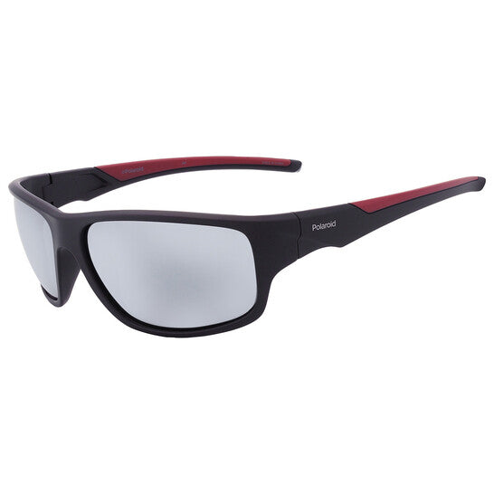 Polarized Grey Wrap Men's Sunglasses
