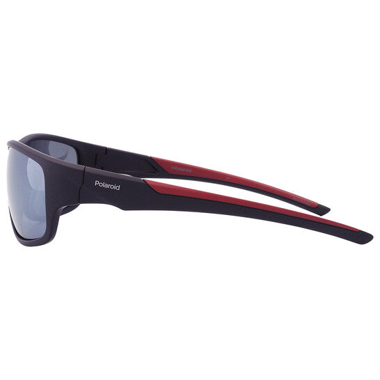 Polarized Grey Wrap Men's Sunglasses