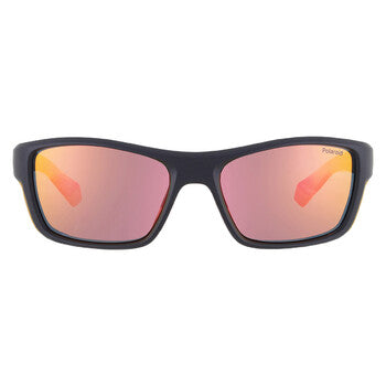 Polarized Red Multilayer Rectangular Men's Sunglasses