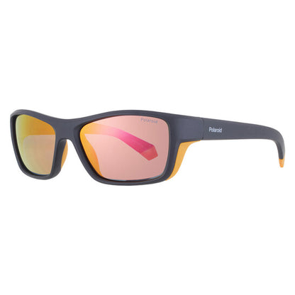Polarized Red Multilayer Rectangular Men's Sunglasses