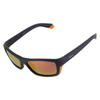 Polarized Red Multilayer Rectangular Men's Sunglasses