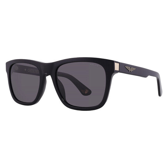 Silver Mirror Square Men's Sunglasses