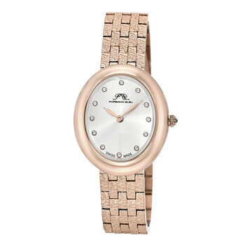 Angelica Quartz Silver Sunray Dial Ladies Watch