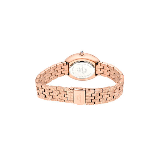 Angelica Quartz Silver Sunray Dial Ladies Watch