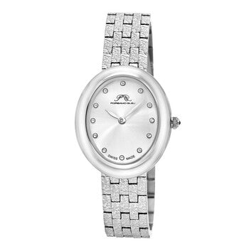 Angelica Quartz Silver Sunray Dial Ladies Watch