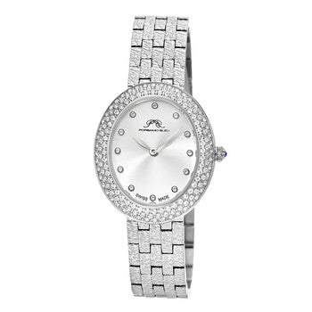 Angelica Quartz Silver Sunray Dial Ladies Watch