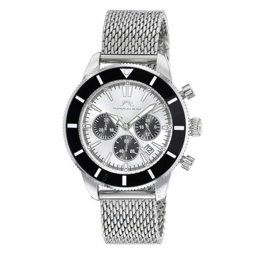 ساعة بورسامو بلو، براندون كرونوغراف كوارتز بمينا فضي للرجال