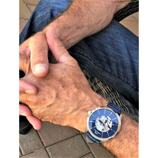 Porsamo Bleu, Cassius Automatic Blue Dial Men's Watch