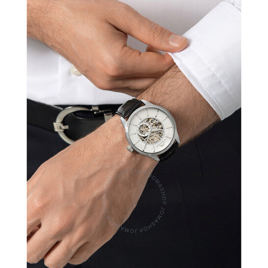 Porsamo Bleu, Cassius Automatic White Dial Men's Watch
