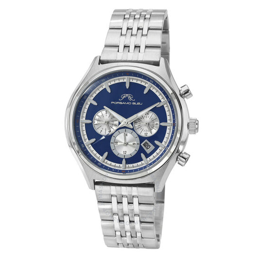 Porsamo Bleu, Charlie Silver-tone Dial Men's Watch