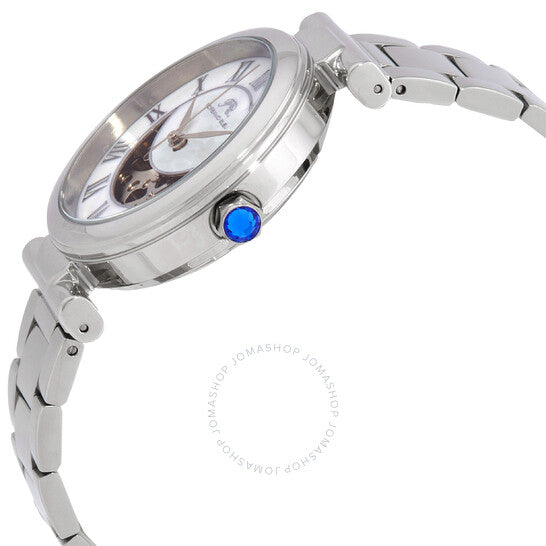 ساعة كوليت أوتوماتيكية للسيدات بمينا أبيض من بورسامو بلو