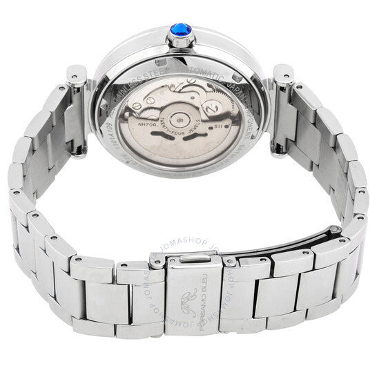 ساعة كوليت أوتوماتيكية للسيدات بمينا أبيض من بورسامو بلو