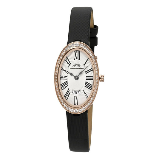 Eloise Quartz White Dial Topaz Ladies Watch
