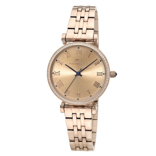 Emma Quartz Rose Gold Dial Ladies Watch