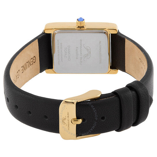 ساعة بورسامو بلو، كارولينا كوارتز بمينا أبيض للسيدات