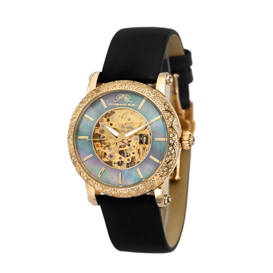 Liza Automatic Black Dial Ladies Watch