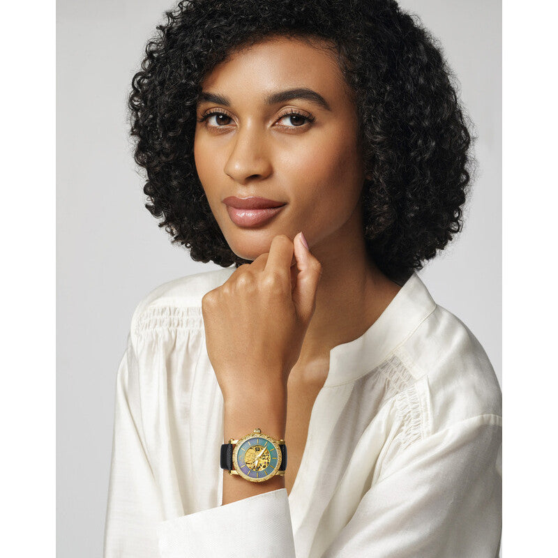 Liza Automatic Black Dial Ladies Watch