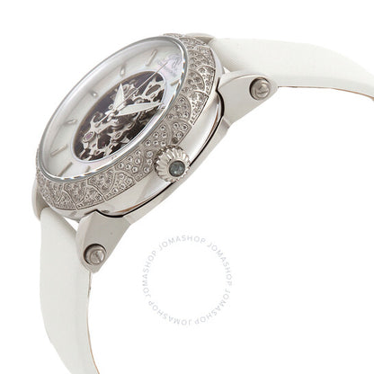 ساعة بورسامو بلو ليزا أوتوماتيكية بمينا أبيض للسيدات