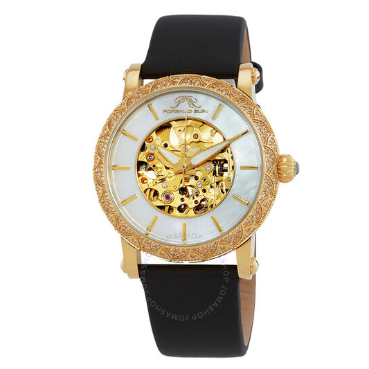 ساعة بورسامو بلو ليزا أوتوماتيكية بمينا أبيض للسيدات