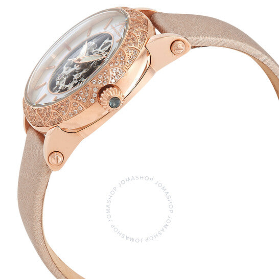 ساعة بورسامو بلو ليزا أوتوماتيكية بمينا أبيض للسيدات