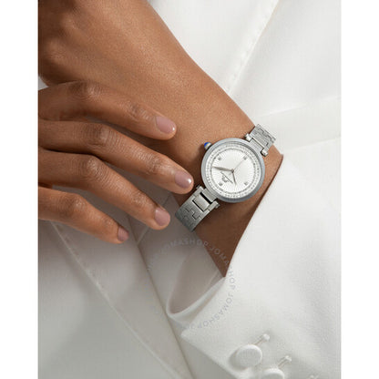 ساعة بورسامو بلو، ناتالي كوارتز بمينا بيضاء للسيدات