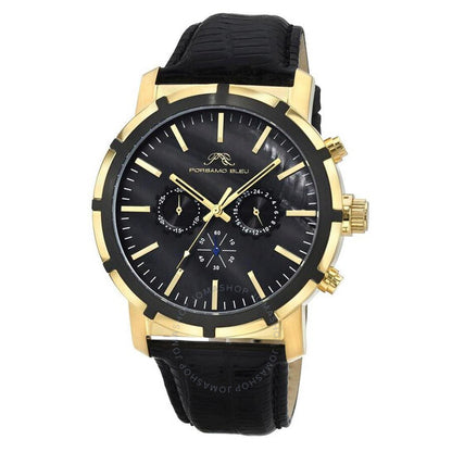Porsamo Bleu, Nyc Chrono Chronograph Quartz Black Dial Men's Watch