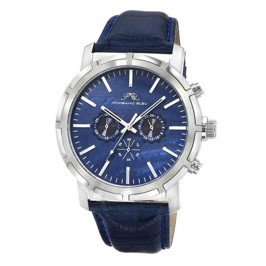 Porsamo Bleu, Nyc Chrono Chronograph Quartz Blue Dial Men's Watch