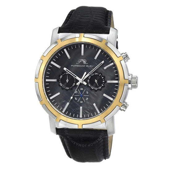 Porsamo Bleu, Nyc Chrono Chronograph Quartz Black Dial Men's Watch