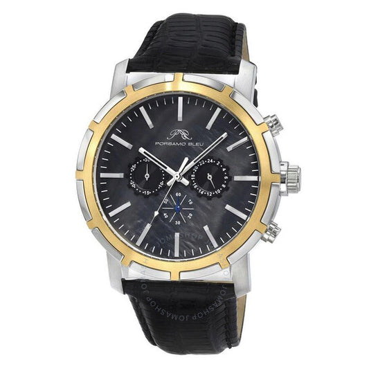 Porsamo Bleu, Nyc Chrono Chronograph Quartz Black Dial Men's Watch
