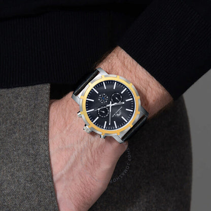 Porsamo Bleu, Nyc Chrono Chronograph Quartz Black Dial Men's Watch