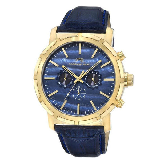 Porsamo Bleu, Nyc Chrono Chronograph Quartz Blue Dial Men's Watch