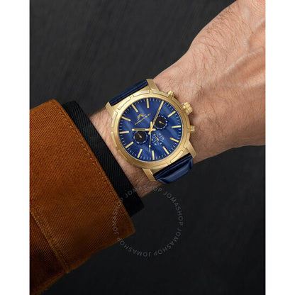 Porsamo Bleu, Nyc Chrono Chronograph Quartz Blue Dial Men's Watch