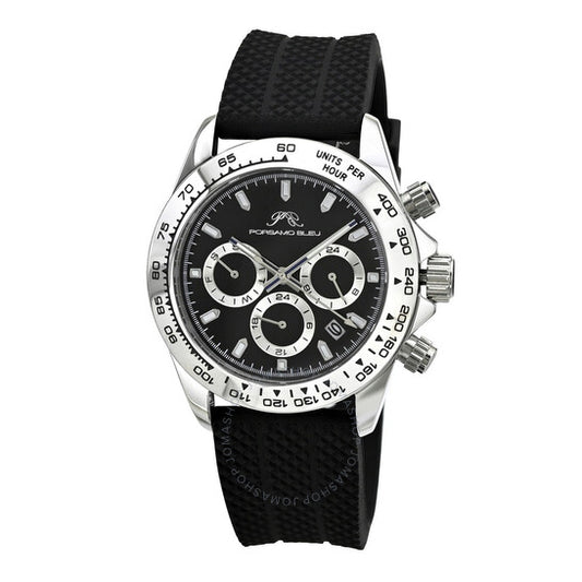 Porsamo Bleu, Preston Sport Chronograph Quartz Black Dial Men's Watch