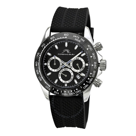 Porsamo Bleu, Preston Sport Chronograph Quartz Black Dial Men's Watch