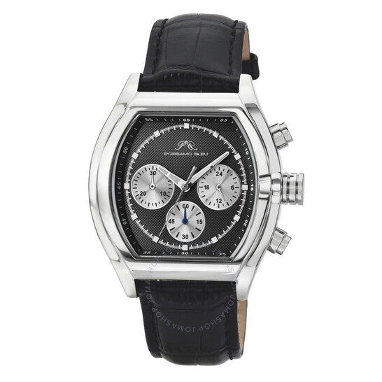 Porsamo Bleu, Roman Quartz Black Dial Men's Watch