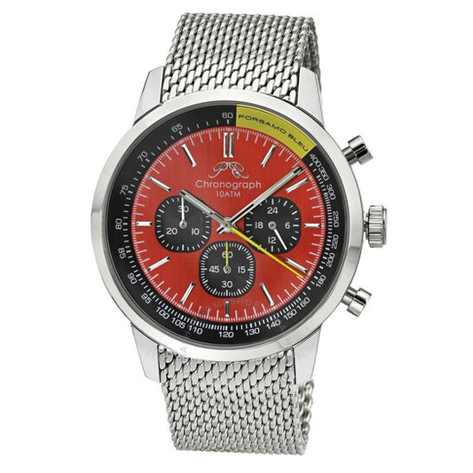 Porsamo Bleu, Simon Chronograph Quartz Red Dial Men's Watch