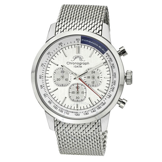 Porsamo Bleu, Simon Chronograph Quartz Silver Dial Men's Watch