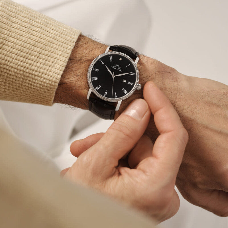 Veritas 1 Quartz Black Dial Men's Watch