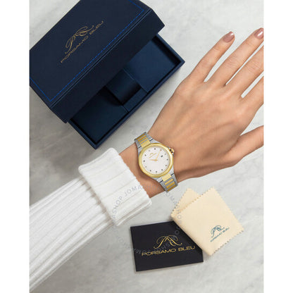 ساعة بورسامو بلو، فيكتوريا للسيدات بمينا ذهبي