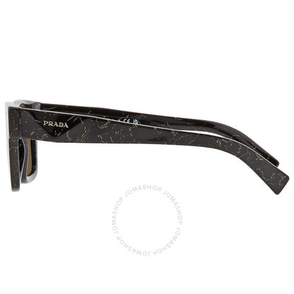 برادا، نظارة شمسية رجالية مستطيلة باللون البني الداكن