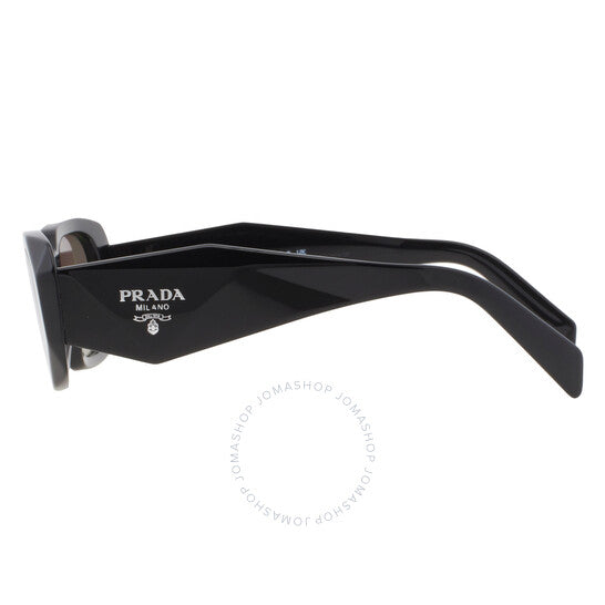 Prada, Light Grey Mirror Silver Geometric Ladies Sunglasses