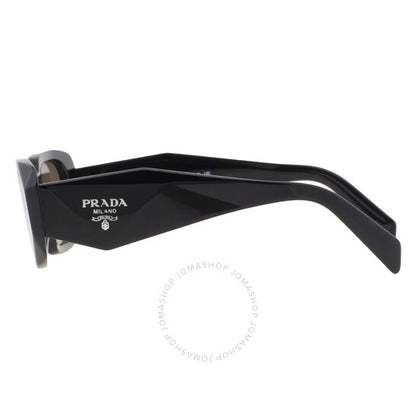 Prada, Light Grey Mirror Silver Geometric Ladies Sunglasses