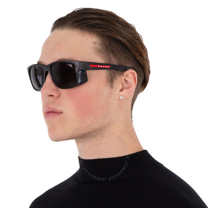 برادا لينيا روسا، نظارات شمسية للرجال مربعة الشكل باللون الأزرق